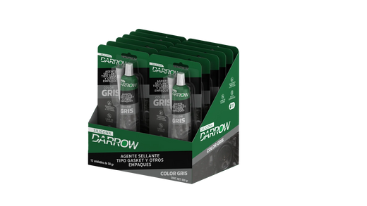 CAJA X 12 SILICONA AUTOMOTRIZ GRIS NEUTRA 50 GR