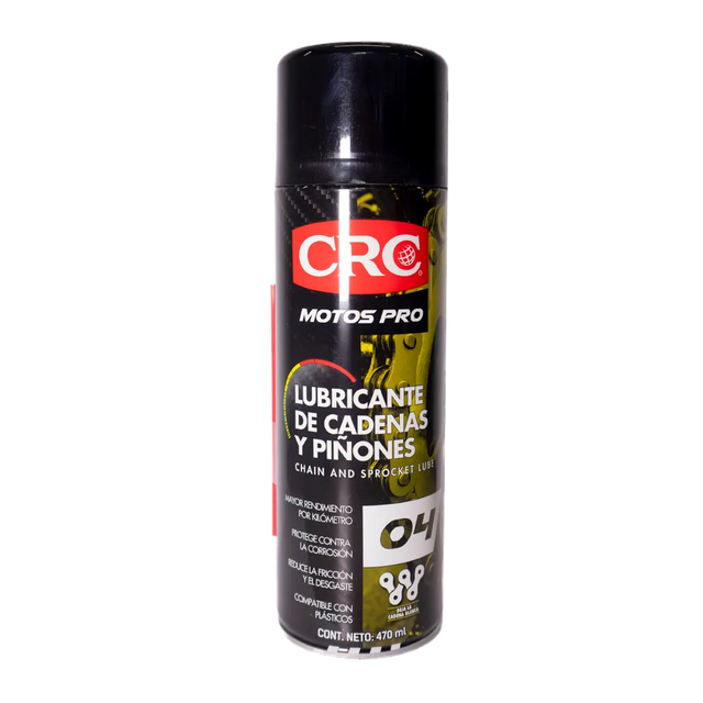 LUBRICANTE DE CADENAS Y PINONES MOTOS PRO CRC - Imagen 1