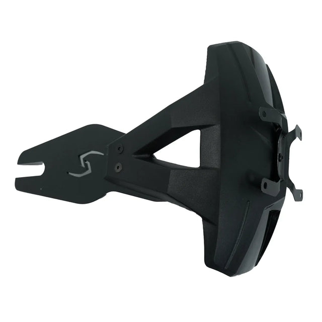 GUARDABARRO MONOBRAZO EN ALUMINIO PORTA PLACA NEGRO - Imagen 1