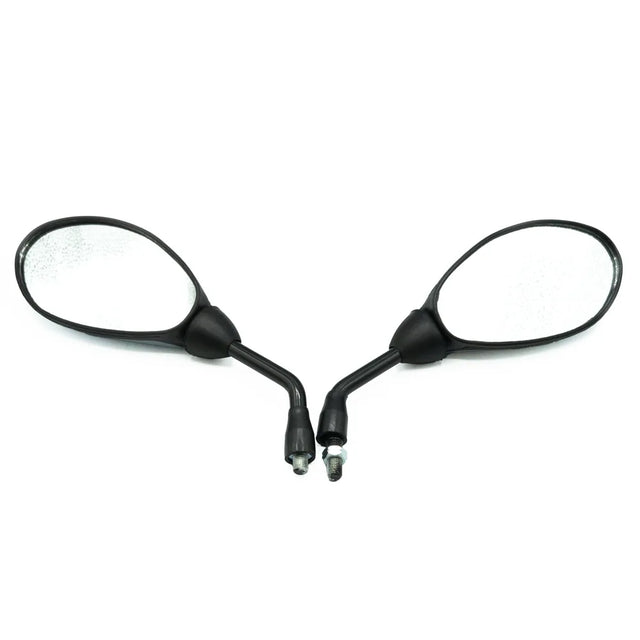 JGO ESPEJOS OVALADO TAPA GRIS D-RI/I-RD 10MM TVS-100 SPORT GRIS. - Imagen 2