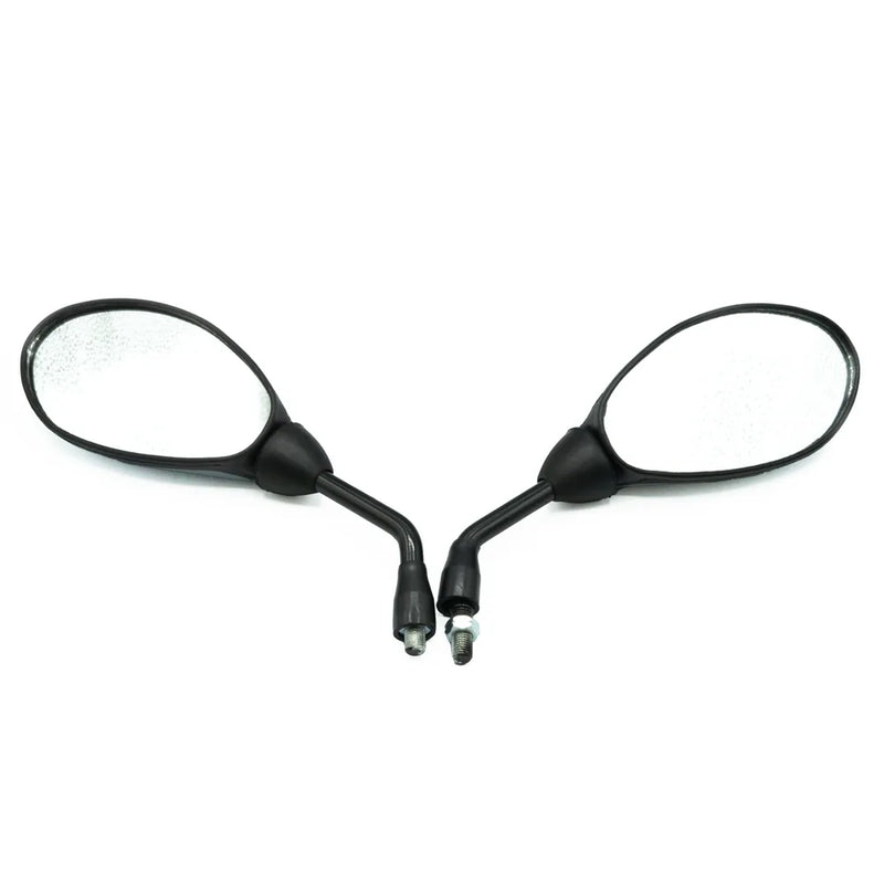JGO ESPEJOS OVALADO TAPA GRIS D-RI/I-RD 10MM TVS-100 SPORT GRIS. - Imagen 2