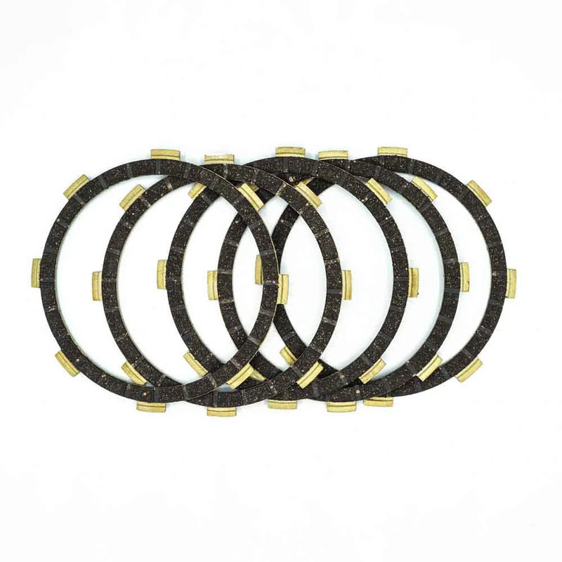 DISCOS CLUTCH RUBBER DISCOS CLUTCH PAPER BASE RX100-115/ DT125-175/LIBERO110-125/XTZ125 5 DISCOS - Imagen 1