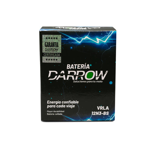BATERIA 12N3-BS MAX100/MAGIC 110/KDX125/TS185 MN 12V/DTK125/DTK175/DT200 - Imagen 1