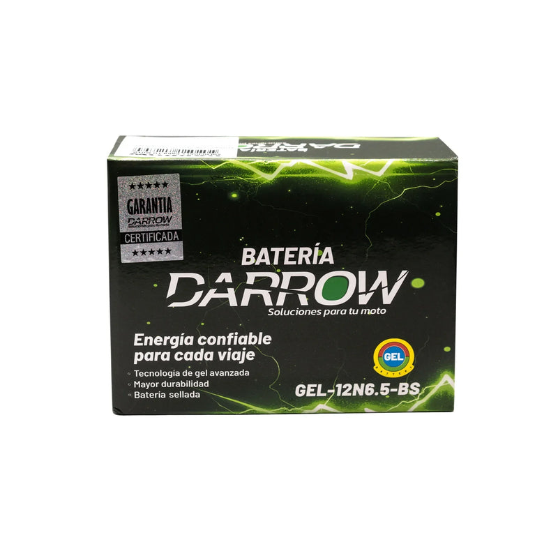BATERIA 12N6.5-BS AK125 S-SL-NKD-NKDR/AK125 TT/AK150 TT/JH150 GY2 X TREME/JETIX-125/XY125/MACH 110/ONE ST 110/COMBAT/MRX150 (2020)/MRX150 2020 - Imagen 1