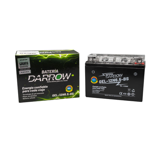 BATERIA 12N6.5-BS AK125 S-SL-NKD-NKDR/AK125 TT/AK150 TT/JH150 GY2 X TREME/JETIX-125/XY125/MACH 110/ONE ST 110/COMBAT/MRX150 (2020)/MRX150 2020 - Imagen 2