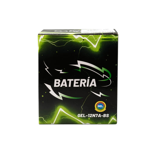 BATERIA 12N7A-BS 180S/ELITE 125/CB190/XR190/XRE190/CBR250/CBX250 TW1STER/XR250 TORNADO/XR250/XRE300/KLX150/KDX250S/DR-150/XTZ250/FZ25/XMAX/YZF R3/MT03 - Imagen 1