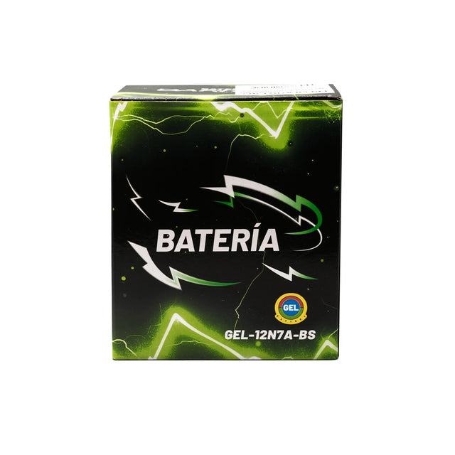 BATERIA 12N7A-BS 180S/ELITE 125/CB190/XR190/XRE190/CBR250/CBX250 TW1STER/XR250 TORNADO/XR250/XRE300/KLX150/KDX250S/DR-150/XTZ250/FZ25/XMAX/YZF R3/MT03 - Imagen 1
