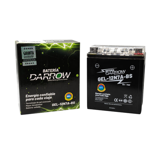 BATERIA 12N7A-BS 180S/ELITE 125/CB190/XR190/XRE190/CBR250/CBX250 TW1STER/XR250 TORNADO/XR250/XRE300/KLX150/KDX250S/DR-150/XTZ250/FZ25/XMAX/YZF R3/MT03 - Imagen 2