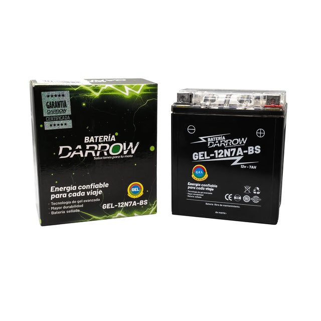 BATERIA 12N7A-BS 180S/ELITE 125/CB190/XR190/XRE190/CBR250/CBX250 TW1STER/XR250 TORNADO/XR250/XRE300/KLX150/KDX250S/DR-150/XTZ250/FZ25/XMAX/YZF R3/MT03 - Imagen 2