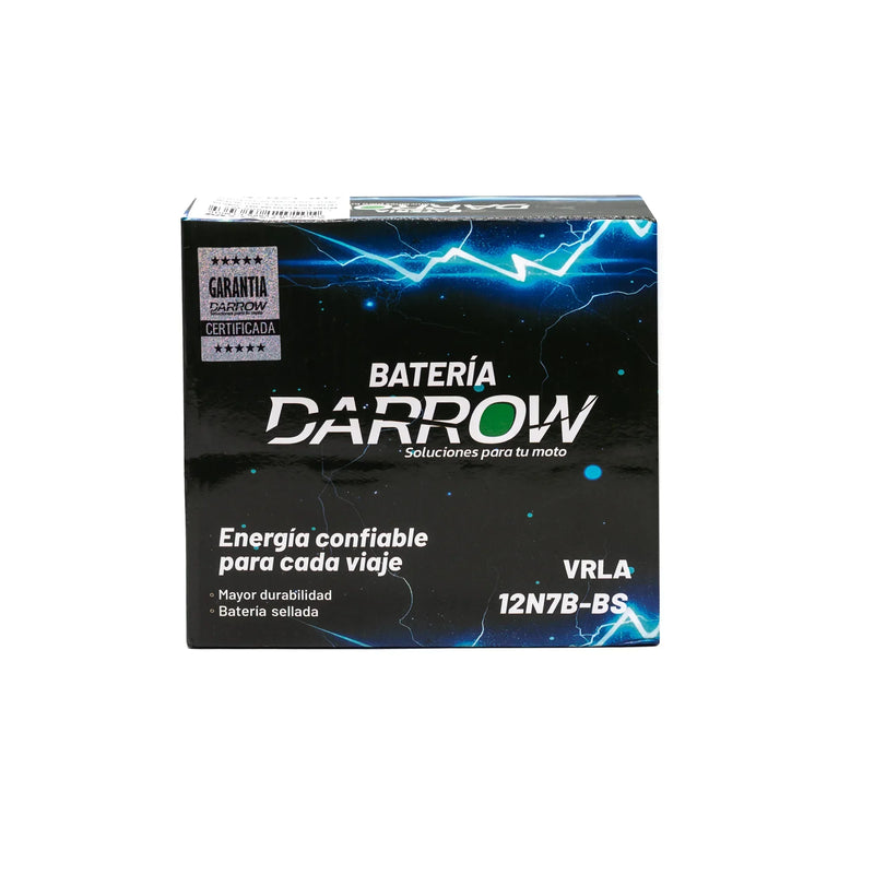 BATERIA 12N7B-BS PULSAR 150/E STORM 125/CBF150/CB150 INVICTA/CBZ160/XL200/XR200/MRX125 (2020)/BOMBER 150/NEXT AT115/XT225 - Imagen 3