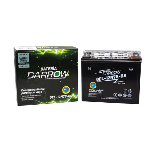 BATERIA 12N7B-BS PULSAR 150/E STORM 125/CBF150/CB150 INVICTA/CBZ160/XL200/XR200/MRX125 (2020)/BOMBER 150/NEXT AT115/XT225 - Imagen 1