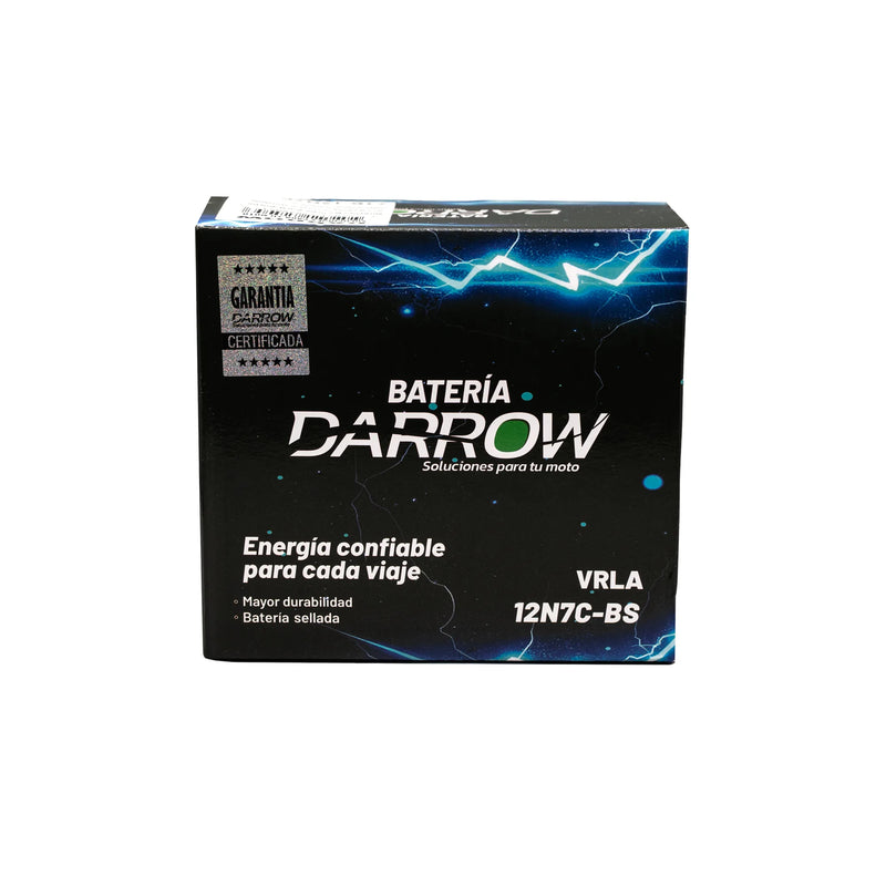 BATERIA 12Ν7C-BS AK125 EVO /AK125 NE /AK150 EVO /AK150 NE/AVENGER 220/JH125/GN125 /GS125/GN125H/GIXXER 150/GSR150/GSX150/NITRO125 - Imagen 2