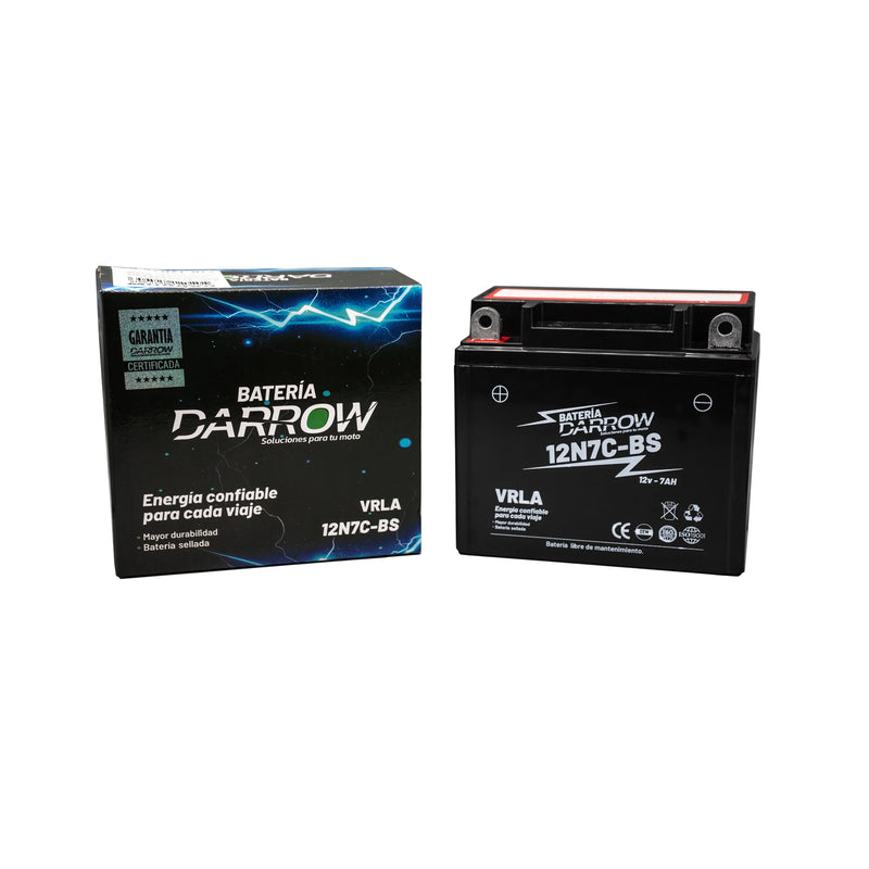 BATERIA 12Ν7C-BS AK125 EVO /AK125 NE /AK150 EVO /AK150 NE/AVENGER 220/JH125/GN125 /GS125/GN125H/GIXXER 150/GSR150/GSX150/NITRO125 - Imagen 3