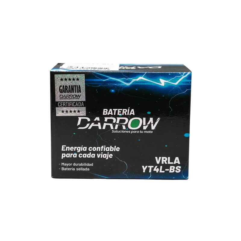 BATERIA YT4L-BS PLATINO/ECO100/SPLENDOR/DASH-110/DASH5/XPULSE/C90/C100BIZ/C100WAVE/CB110/NXR125BROS/CG125/JL90/KLX110/KMX125/ZX130/VICT0R150M-S/LETS110/TS125 CR FD/AXIS/CRYPTONT115FI - Imagen 3