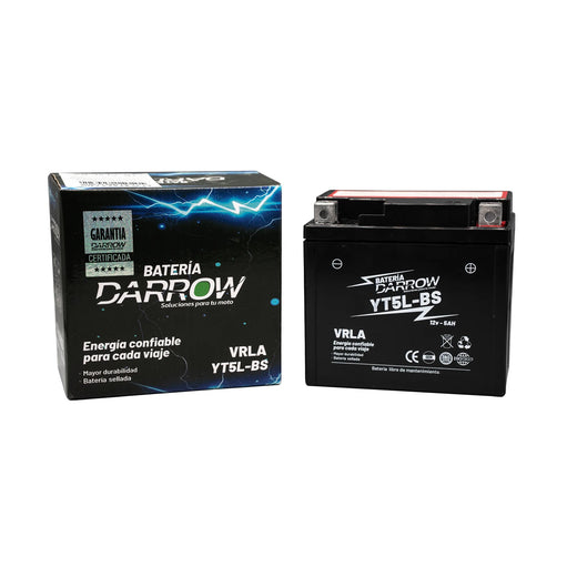 BATERIA YT5L-BS PULSAR NS150-160/IGNITOR/HUNK/BIZ/CG125/NXR125BROS-150/CLICK/CRF150F/XR150L/CB160/CB160F/TOP BOY/AN100/GSXR150/NEO/ONE ST/ADVANCE-R/BWS100/FINO/YZF R15V2/XTZ150/NMAX/FZ16 2,0 - Imagen 2