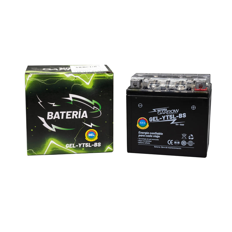 BATERIA YT5L-BS PULSAR NS150-160/IGNITOR/HUNK/BIZ/CG125/NXR125BROS-150/CLICK/CRF150F/XR150L/CB160/CB160F/TOP BOY/AN100/GSXR150/NEO/ONE ST/ADVANCE-R/BWS100/FINO/YZF R15V2/XTZ150/NMAX/FZ16 2,0 - Imagen 2