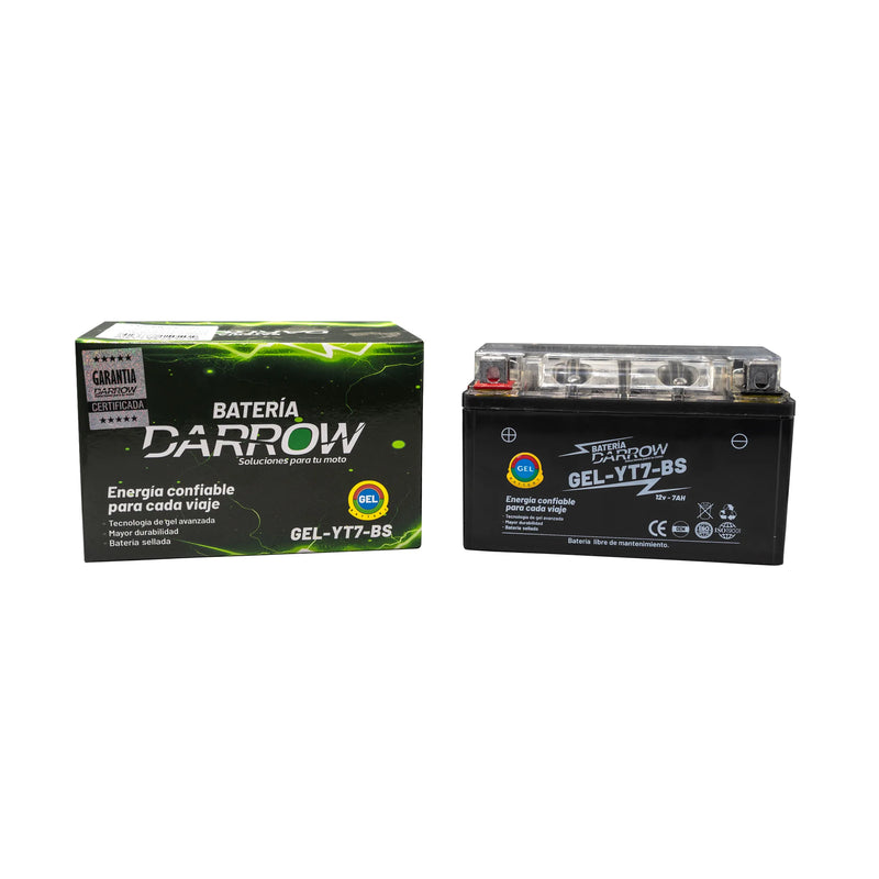 BATERIA YT7-BS AK180 3W/TNT150/JL125/ZX250 NINJA/AGILITY 125/AGILITY 150/AGILITY C1TY 150/XY200 ENDURO/BLACK - Imagen 3
