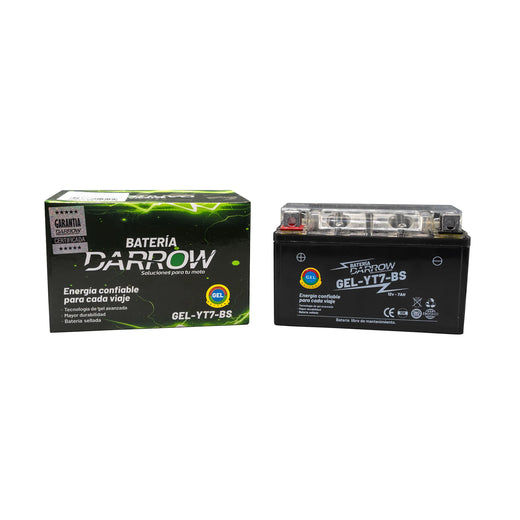 BATERIA YT7-BS AK180 3W/TNT150/JL125/ZX250 NINJA/AGILITY 125/AGILITY 150/AGILITY C1TY 150/XY200 ENDURO/BLACK - Imagen 2