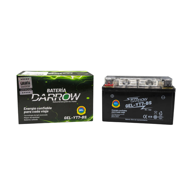 BATERIA YT7-BS AK180 3W/TNT150/JL125/ZX250 NINJA/AGILITY 125/AGILITY 150/AGILITY C1TY 150/XY200 ENDURO/BLACK - Imagen 2