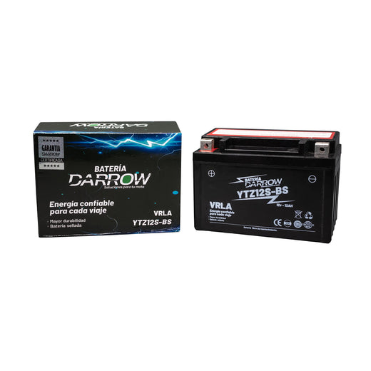 BATERIA YTZ12S-BS PULSAR NS 200 FI/S1000RR/XL650 V TRANSLAP/VT750C CA C2/NC750/VFR800/CBR1100XX/ER650EGF/VERSYS/W800/790 DUKE/DOWNTOWN 300/VENOM 400/XTZ1200Z S TENERE - Imagen 1