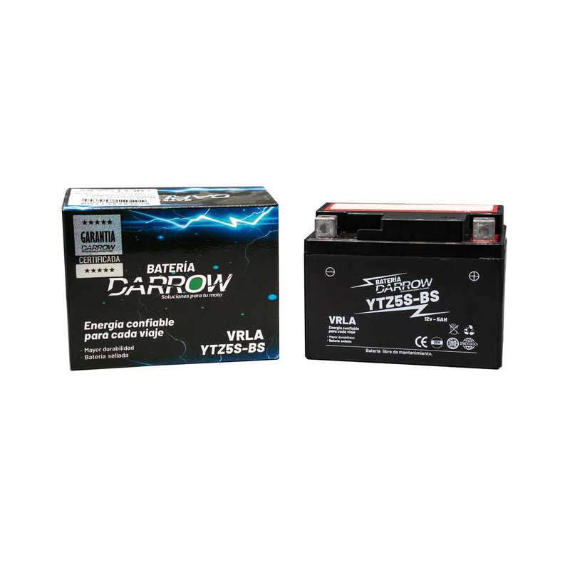 BATERIA YTZ5S-BS RE 205 4S/DREAM NE0/NAV1/C110 WAVE S/250 SX/BEST 125/SHOCK/VENOM 250/YCZ 110D/YZF R15 - Imagen 3